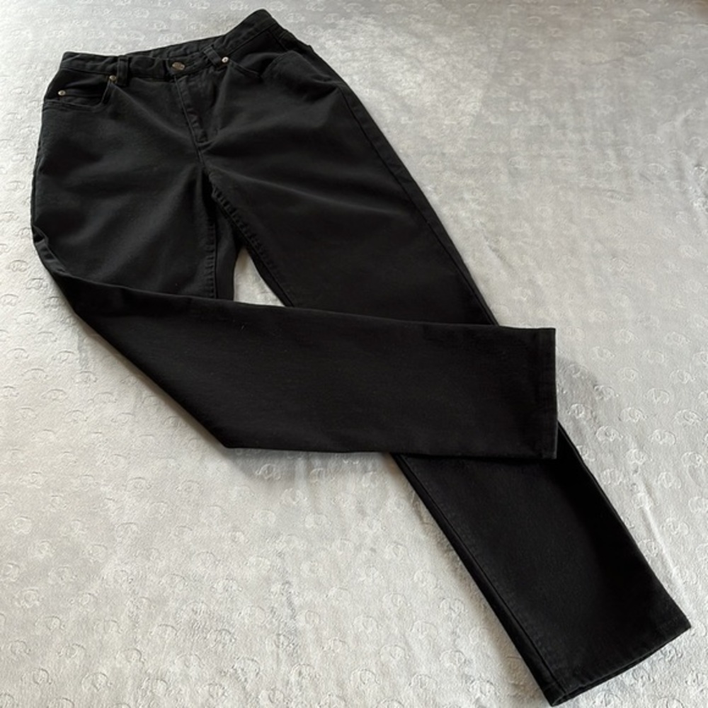 Lizwear High Rise Mom Black Denim Jean Size 4 - Picture 3 of 15